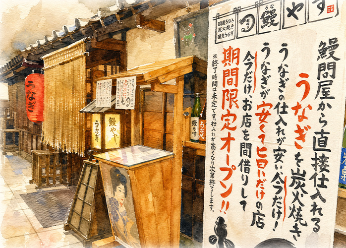 間借り鰻店