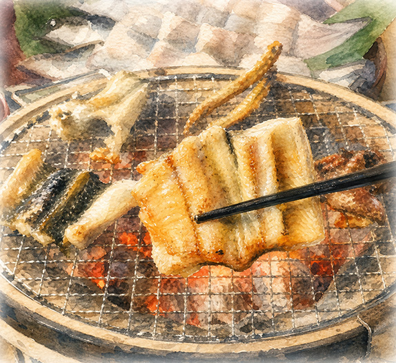鰻の自分焼き