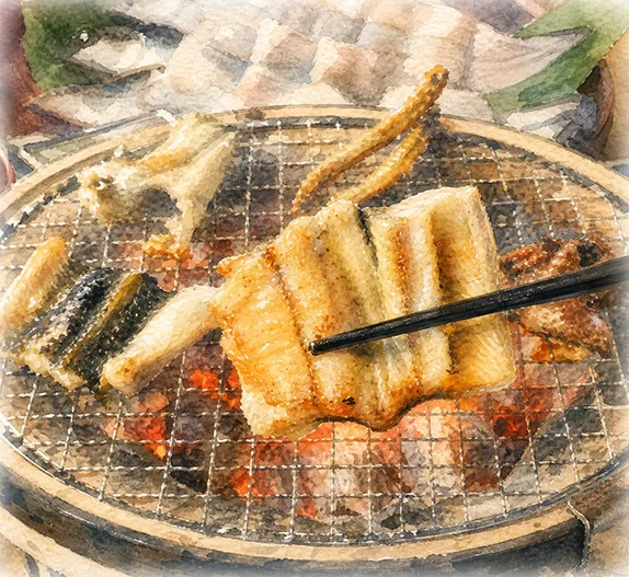 鰻の自分焼き