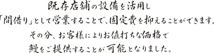 間借り説明文